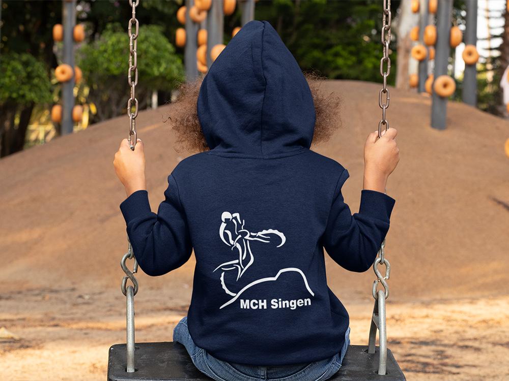 MCH Singen Trial Logo Hoody KINDER dunkelblau 1